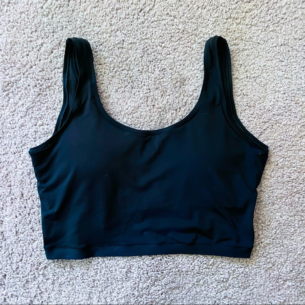 Black H&M U-Back Crop Top